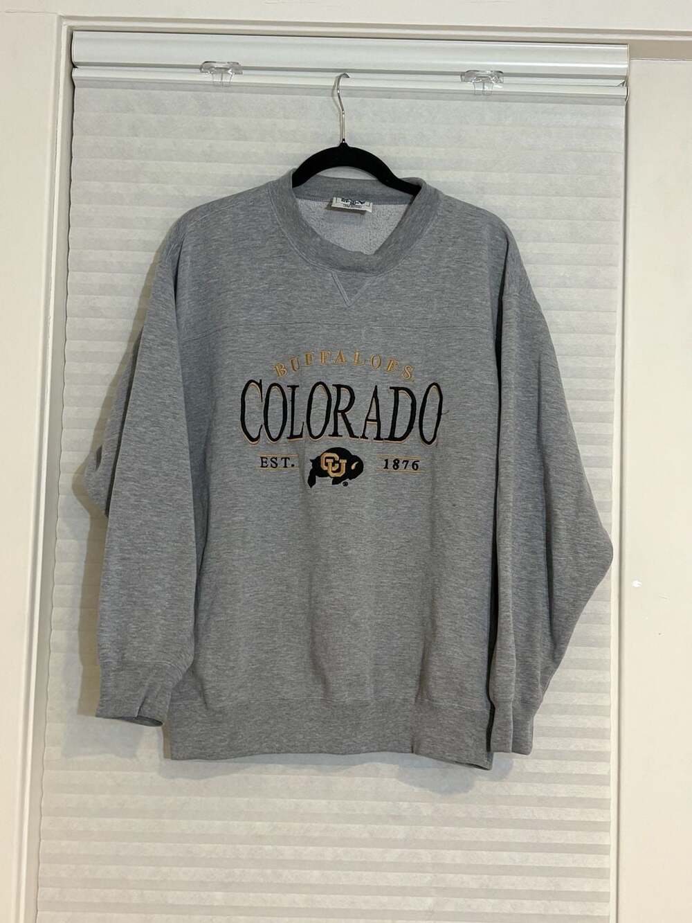 VTG Lee Sport Colorado Buffaloes Sweatshirt Size L Gray